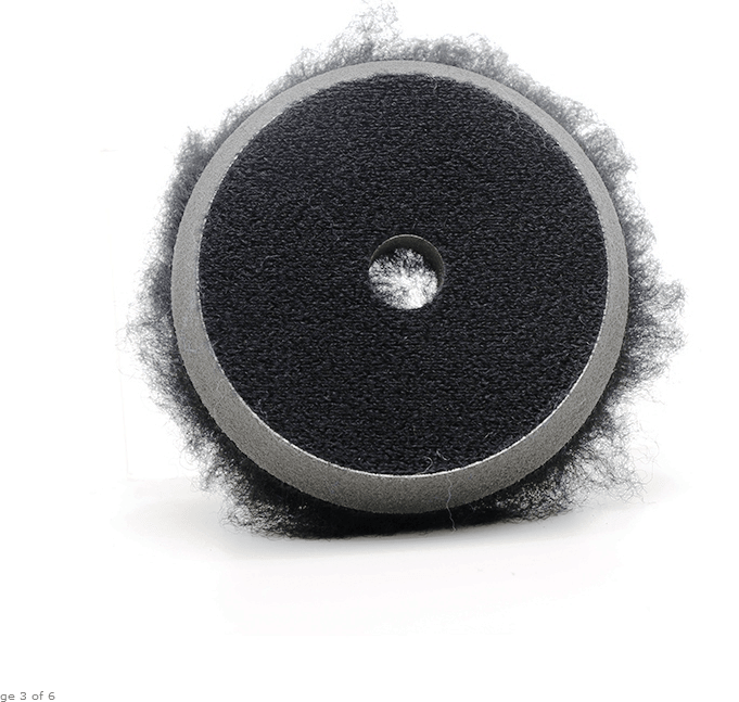 North Wolf DA Black Heavy Cutting Wool Pad, 5" - Planet Car Care