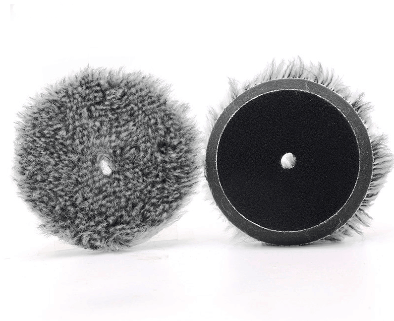 North Wolf Whilte & Black Wool Pad With Foam, 15mm, 6" - Planet Car Care
