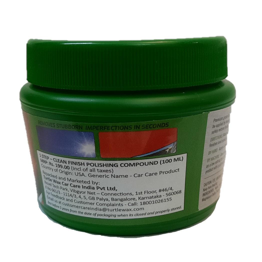 Turtle Wax 1 Step Clean Finish Polishing Compound, 100 g - Planet Car Care