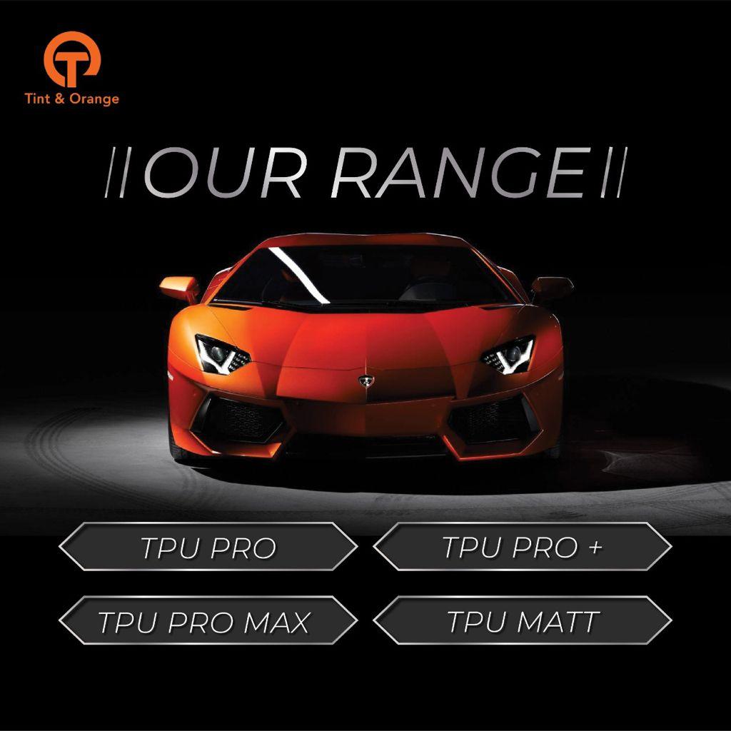 Tint & Orange Paint Protection Film (PPF) TPU PRO, 170μm - Planet Car Care