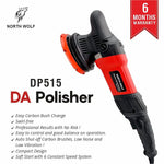 North Wolf DA Polisher With 4 Pads DP515, 5", 15mm