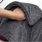 PCC Twisted Loop Drying Towel Double Side, 1400gsm, 70x50cm, Grey - Planet Car Care
