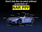 NAR Paint Protection Film (PPF), Instant Self Healing TPU, S190, 190um