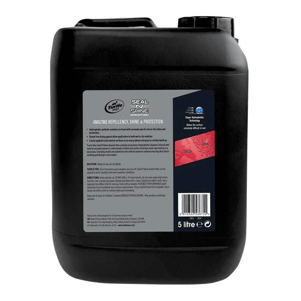 Turtle Wax Seal N Shine Sealant Wax, 5L - Planet Car Care