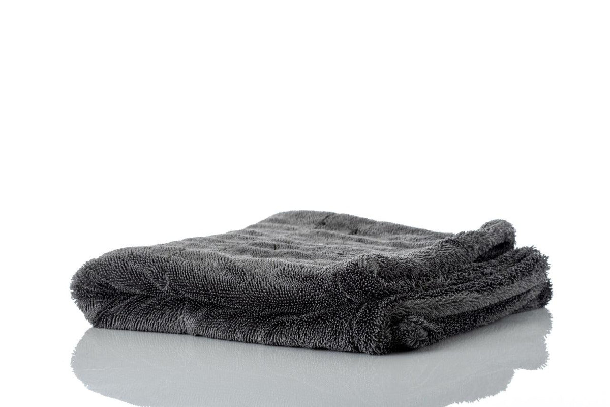 PCC Twisted Loop Drying Towel Double Side, 1400gsm, 70x50cm, Grey - Planet Car Care