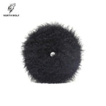 North Wolf DA Black Heavy Cutting Wool Pad, 6"