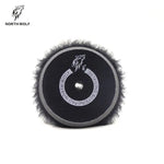 North Wolf DA Black Heavy Cutting Wool Pad, 6"