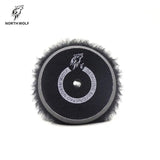 North Wolf DA Black Heavy Cutting Wool Pad, 6"