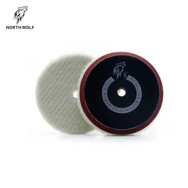 North Wolf Short Nap Strip Wool Pad With Foam, 8mm, 3" - Planet Car Care