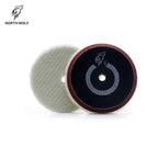 North Wolf Short Nap Strip Wool Pad With Foam, 8mm, 5" - Planet Car Care