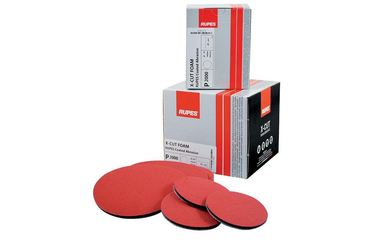 RUPES X-CUT Foam Abrasive, 75mm, P2000, 3" - Planet Car Care