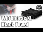 Chemical Guys Workhorse Professional Grade Microfiber Towel, Black, Pack of 3, 40x40cm