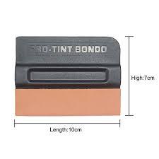 PROTINT Bondo PU Magnet Scraper, Suede Edge, 10cm x 7cm - Planet Car Care