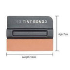 PROTINT Bondo PU Magnet Scraper, Suede Edge, 10cm x 7cm - Planet Car Care
