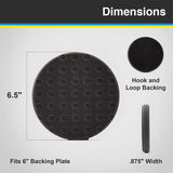 Lake Country CCS Black Foam Finishing Pad, 6.5"