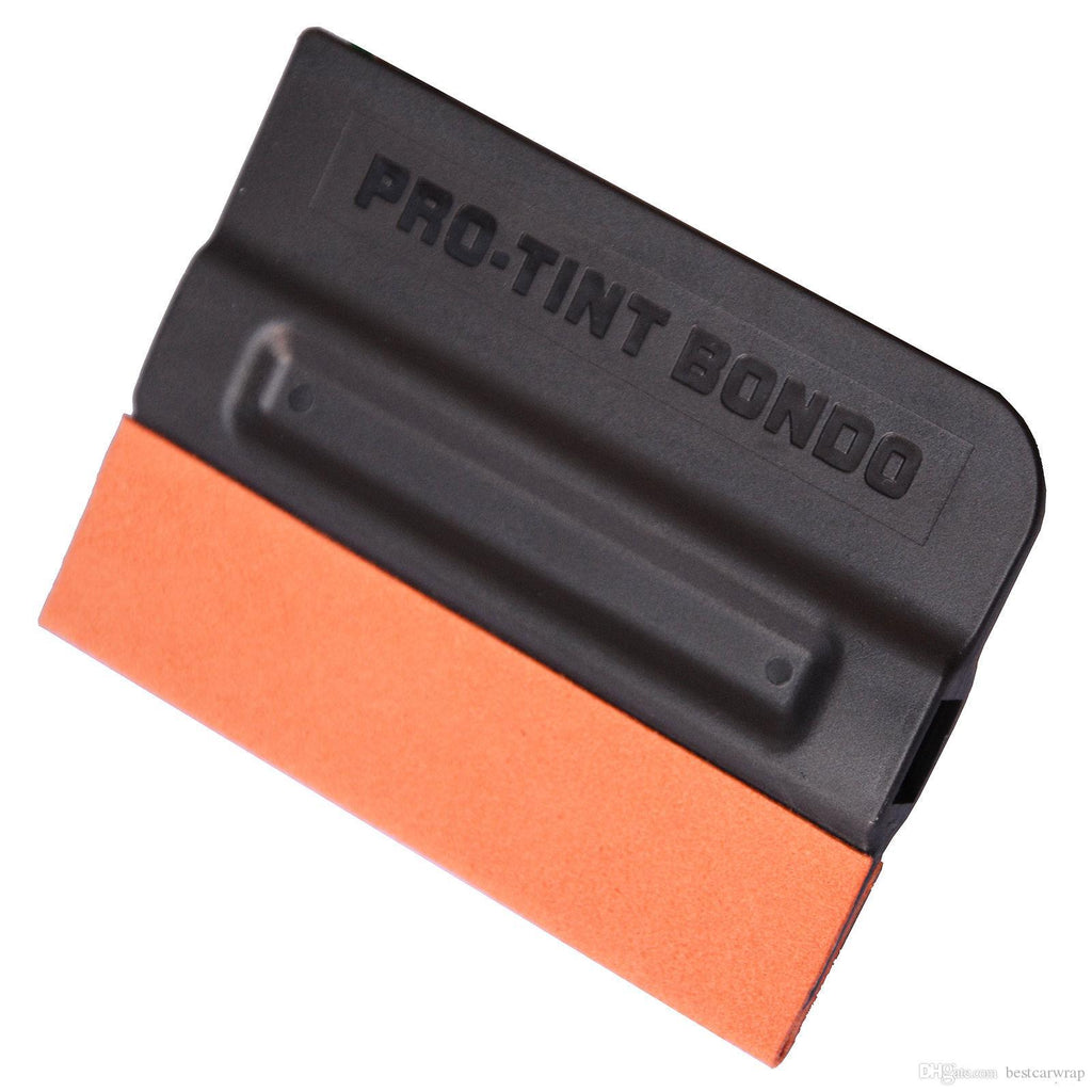 PROTINT Bondo PU Magnet Scraper, Suede Edge, 10cm x 7cm - Planet Car Care