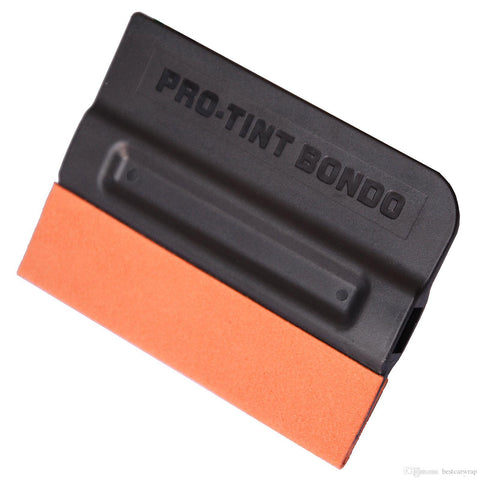 PROTINT Bondo PU Magnet Scraper, Suede Edge, 10cm x 7cm - Planet Car Care