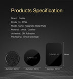 CAFELE Metal Plate for Magnetic Car Phone Holder, 58mm x 48mm - Planet Car Care