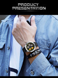 SANDA Men Mesh Steel Watch Luxury Relogio Masculino