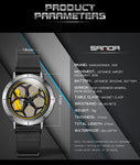 SANDA Men Mesh Steel Watch Luxury Relogio Masculino