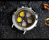 SANDA Men Mesh Steel Watch Luxury Relogio Masculino