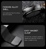 SANDA Men Mesh Steel Watch Luxury Relogio Masculino