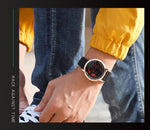 SANDA Wheel Series Dial Men Watch Steel Strap Magnetic Hook Buckle