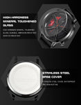 SANDA Wheel Series Dial Men Watch Steel Strap Magnetic Hook Buckle