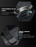 SANDA Wheel Series Dial Men Watch Steel Strap Magnetic Hook Buckle