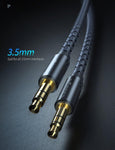 Essager Gold Plated Aux Cable 3.5mm, Length 1.2m - Planet Car Care