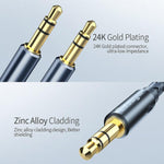 Essager Gold Plated Aux Cable 3.5mm, Length 1.2m - Planet Car Care