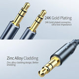Essager Gold Plated Aux Cable 3.5mm, Length 1.2m - Planet Car Care