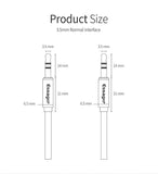 Essager Gold Plated Aux Cable 3.5mm, Length 1.2m - Planet Car Care