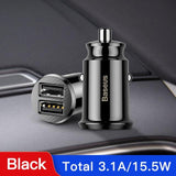 Baseus Mini Dual USB Car Charger 3.1 A