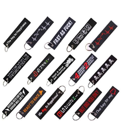 Embroidery Key Chain Tags