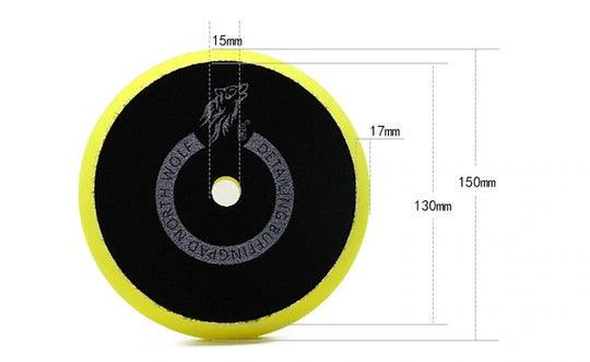 North Wolf DA Yellow Polishing Foam Pad, 5" - Planet Car Care